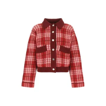Barrie Collared Button-Up Knit Cardigan
