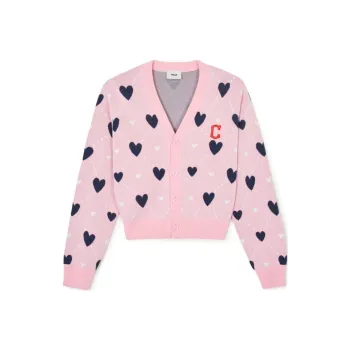 MLB SS24 Cleveland Guardians Knitwear Women's Pink