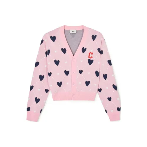 MLB SS24 Cleveland Guardians Knitwear Women's Pink