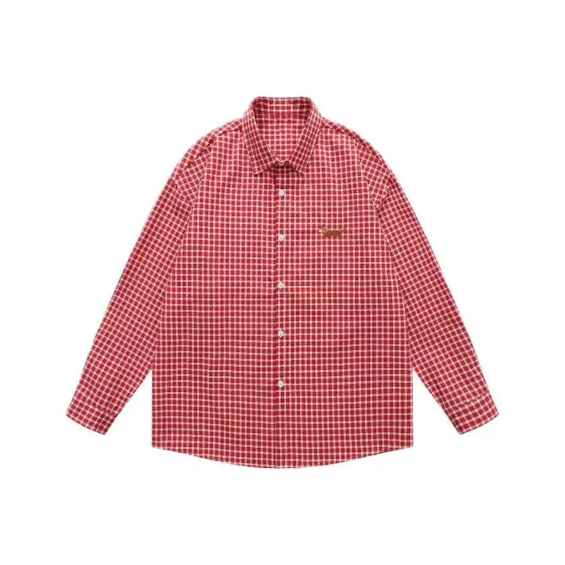 COVT Shirts Women's Red Plaid Shirt-0