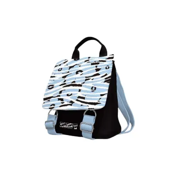 AOSONG Suede Technology Fabric Backpack Small Size Unisex Blue
