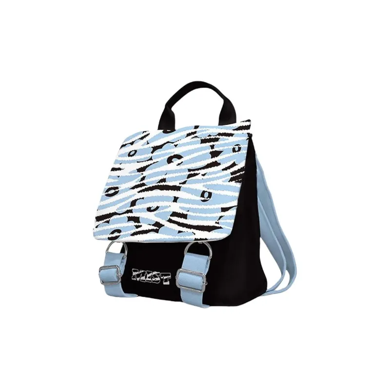 AOSONG Suede Technology Fabric Backpack Small Size Unisex Blue-0