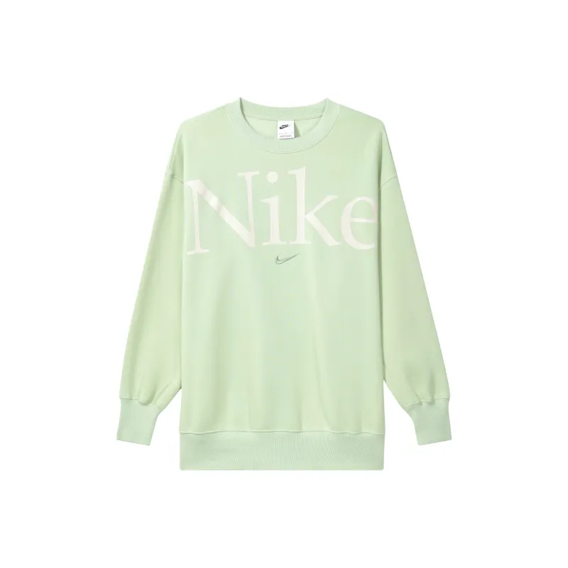 Nike Sportswear Phoenix Fleece Sweatshirt Women's Light Olive Green Gray-0