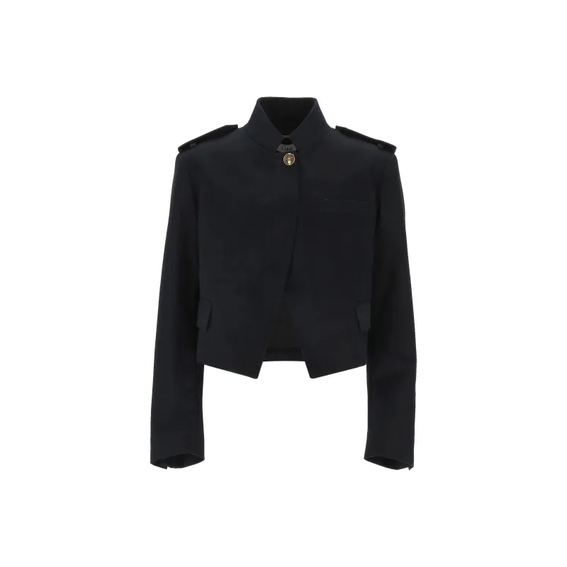 Chloé Stand Collar Cropped Jacket-0