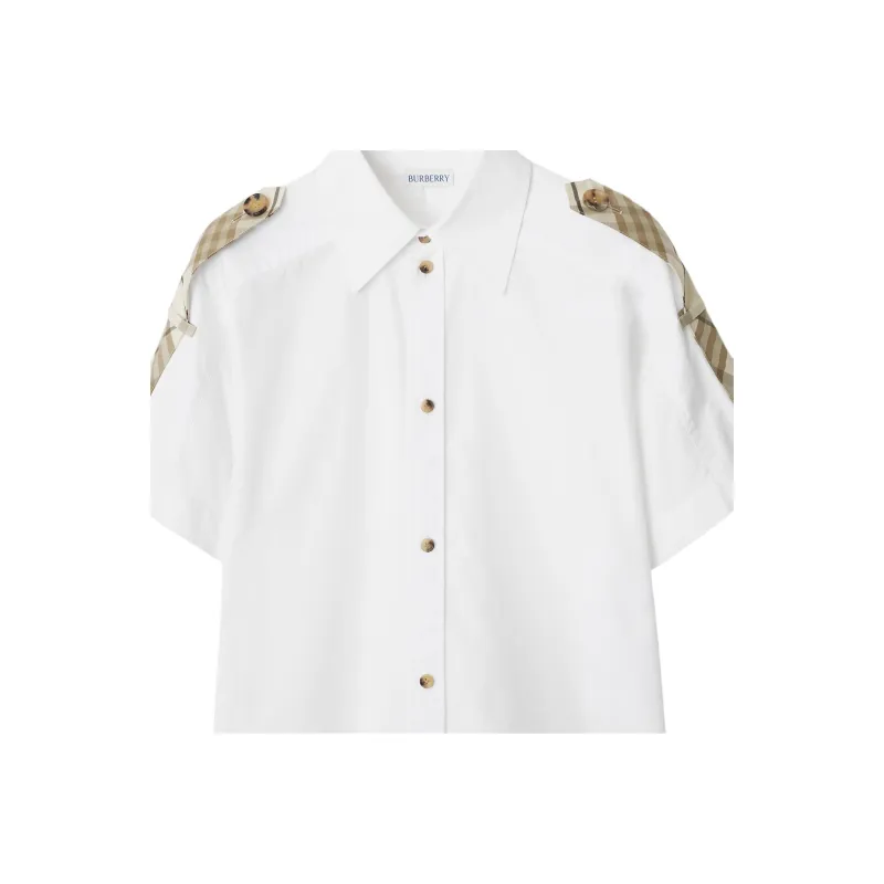 Burberry Short Sleeved Check Printed Shirt-4