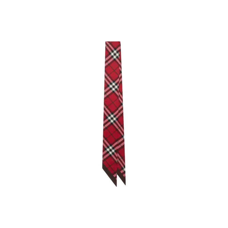 Burberry Checked Silk Scarf-0