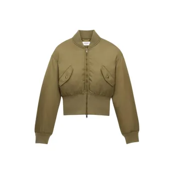SAINT LAURENT Zip up Bomber Jacket