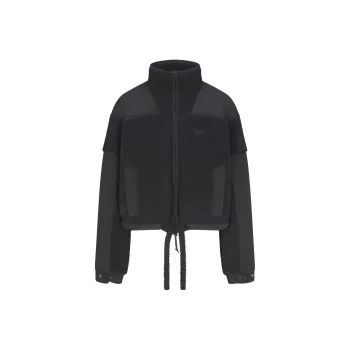 SKIMS FW24 TEDDY BOXY ZIP UP Jackets Coats Women's STORM/Storm Color