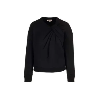 Alexander McQueen Knot Detailed Crewneck Sweatshirt