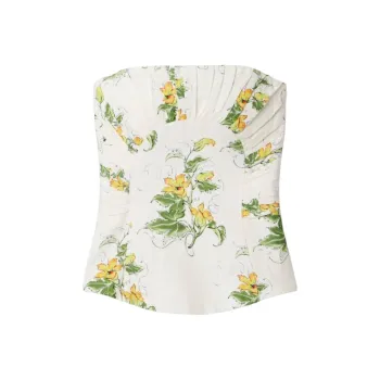 Aje Strapless Top Women's White