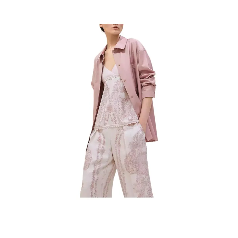 HERMES Shirt Women's Light Pink-0