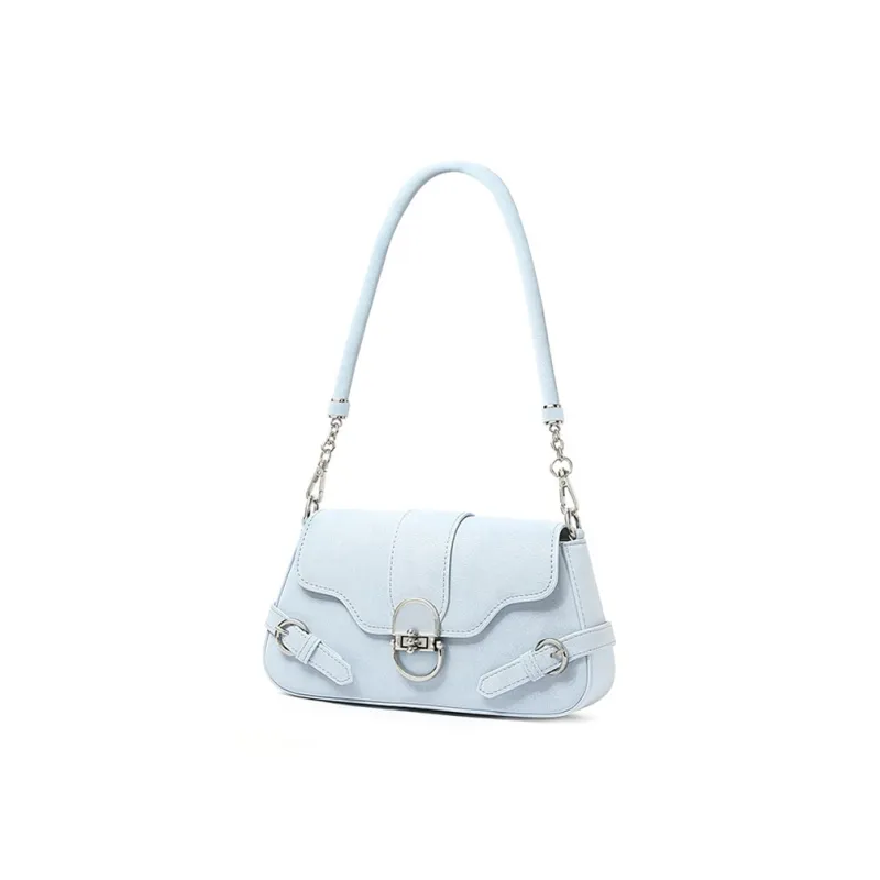 TUCANO PU Shoulder Bag Women's Haze Blue/Crescent Apricot-1