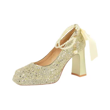 GOSO Chunky Heel High Heels Women's
