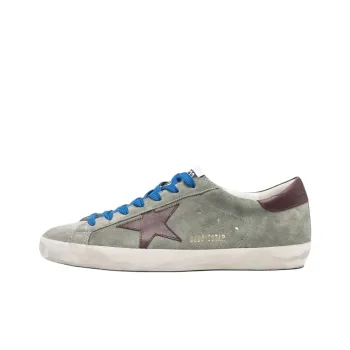 Golden Goose Super Star Low Top Skateboard Shoes Men's Sage Green