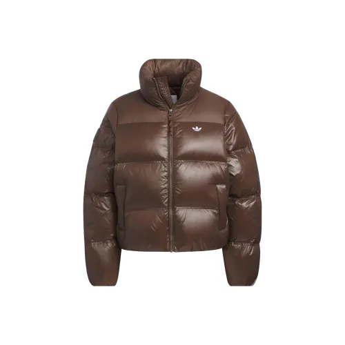 Adidas Originals Clover Series Outfit Down Jacket Women's Brown