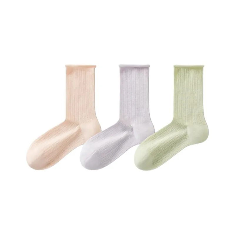 Temooues Mid Calf Socks Women's Combo Set-6