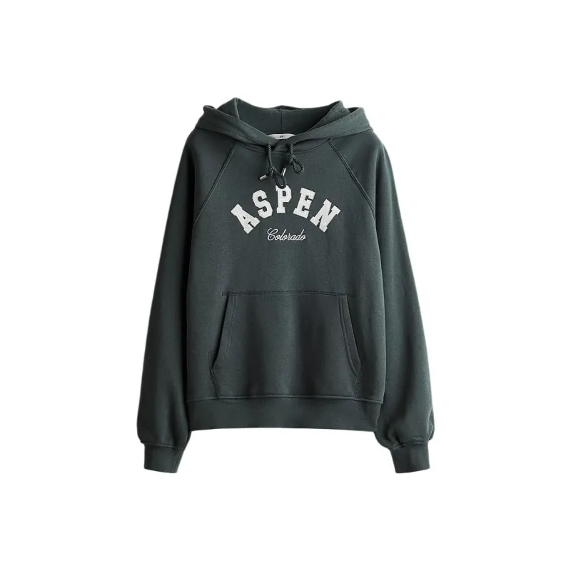 H&M Sweatshirt Women's Dark Green-0