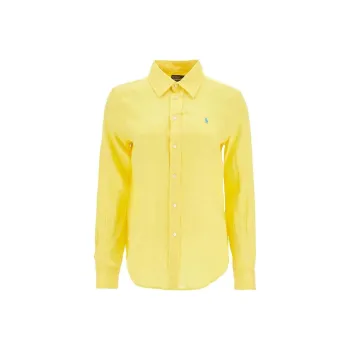Polo Ralph Lauren Logo Embroidered Curved Hem Polo Shirt