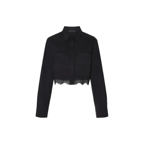 MO&CO 블랙 여성 셔츠
