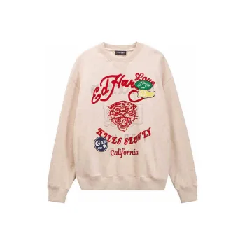 Ed Hardy Sweatshirt Women's Almond
