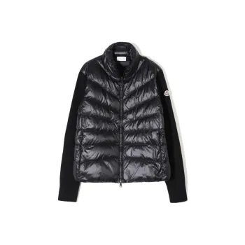 Moncler Panelled Zip Up Padded Jacket