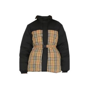 Burberry Belted Waist Reversible Padded Jacket