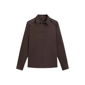 Massimo Dutti Shirt Women's Pomegranate Stone Color