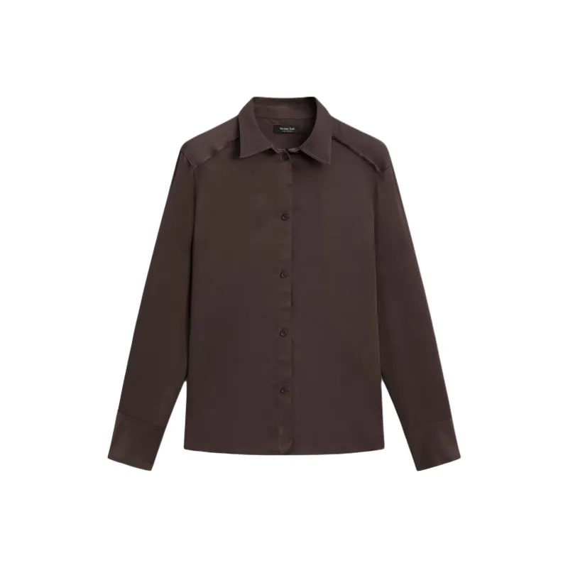 Massimo Dutti Shirt Women's Pomegranate Stone Color-0