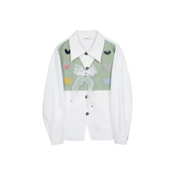 LCEVHZ'S Shirt Women's White Green