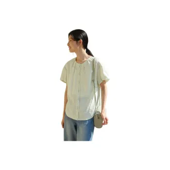 WHITEALLUSION Shirt Women's Vanilla Green