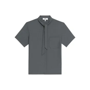 THEORY THEORY Designer Co-authored Collection Shirt Women's Fir Wood Gray