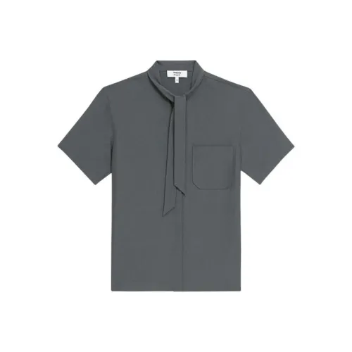 THEORY THEORY Designer Co-authored Collection Shirt Women's Fir Wood Gray