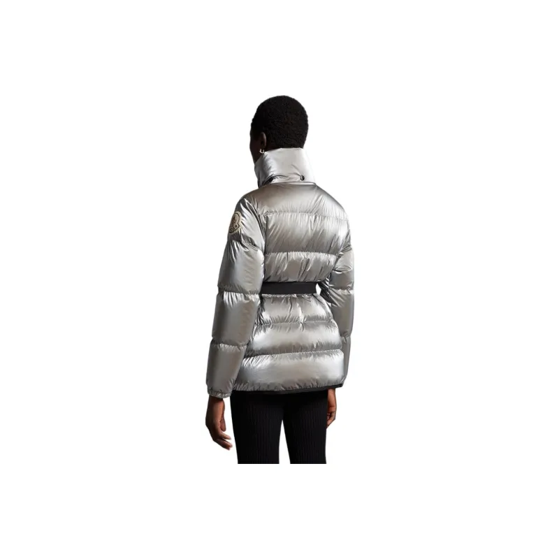 Moncler Down Jacket Coat Women's Silver-4