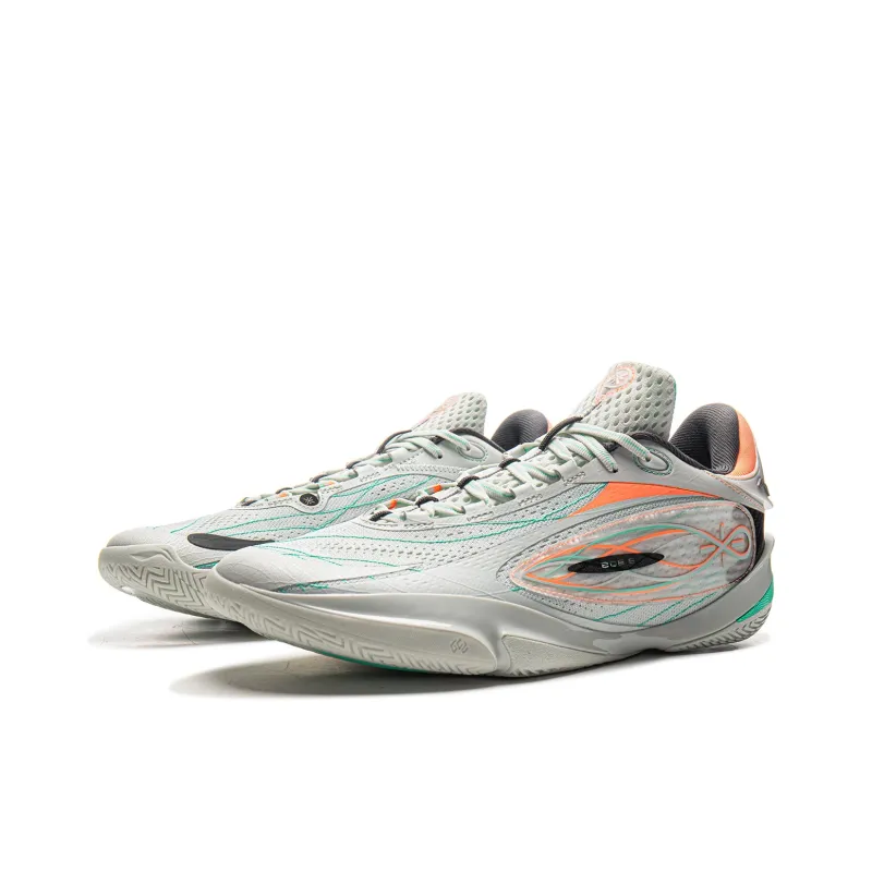 LiNing Wade 808 5 ULTRA Cushioning Support Rebound Low Top Basketball Shoes Men's Frost White-2
