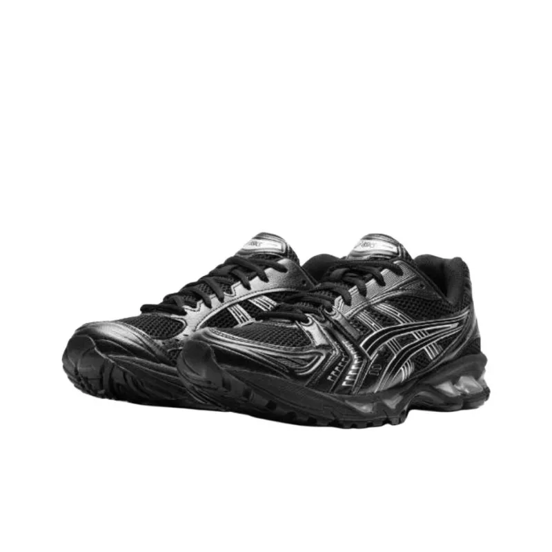 Asics Gel Kayano 14 Anti Slip Wear Resistant Low Top Running Shoes Women's Black White-2