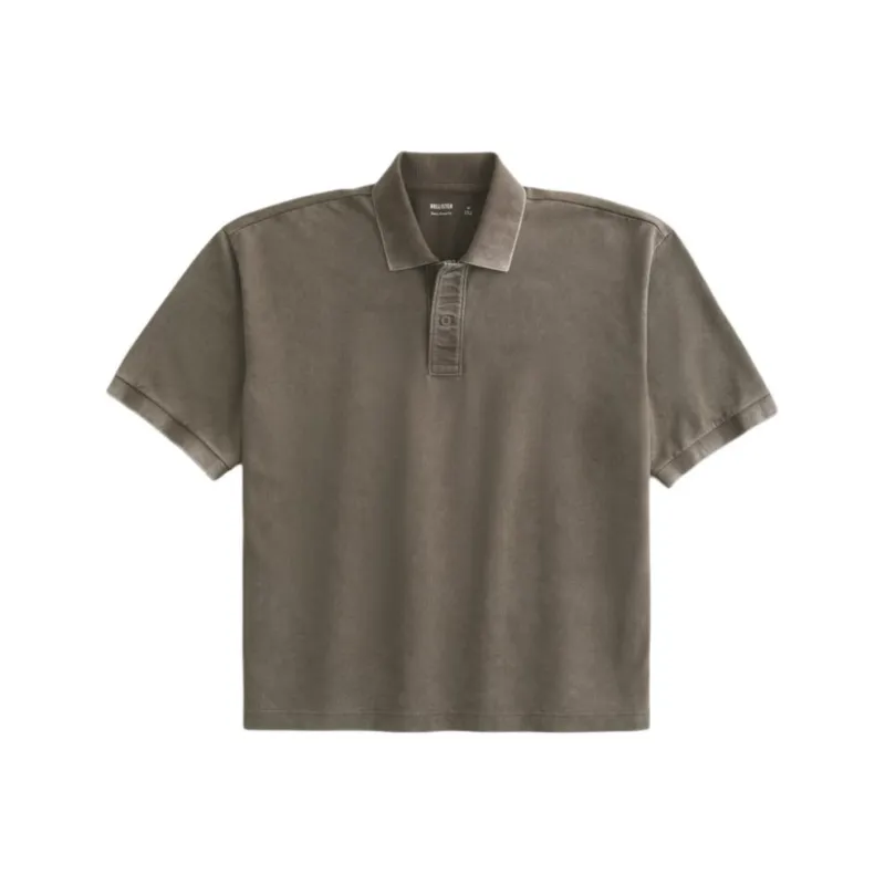 Hollister Polo Shirt Women's Washable Brown-0