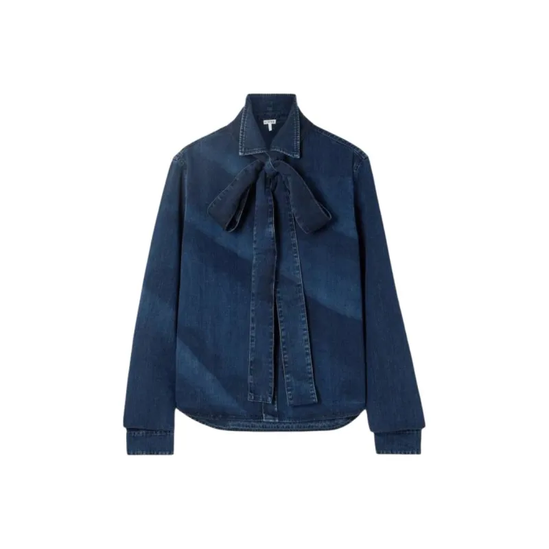 LOEWE Bow Denim Shirt-0