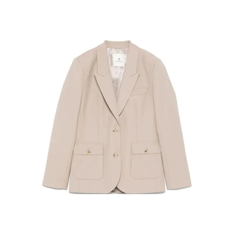 Anine Bing Wool Blazer-0
