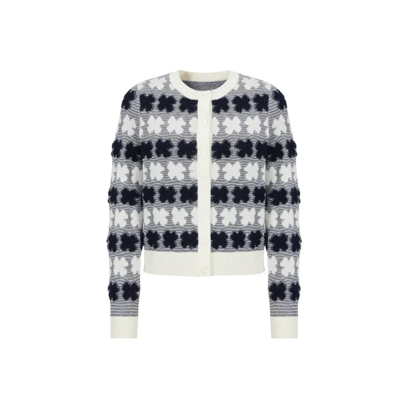 JZ. ANNAKRO Knitwear Women's Flower Navy-0