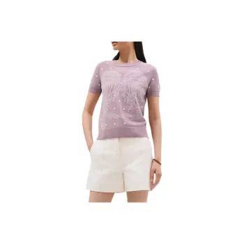 HERMES SS25 Cashmere Sweater Women's Purple