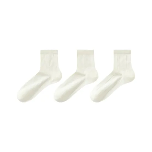 Temooues Mid Calf Socks Women's Combo Set