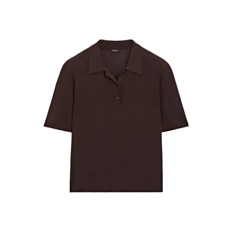 Massimo Dutti Polo Shirt Women's Brown-0
