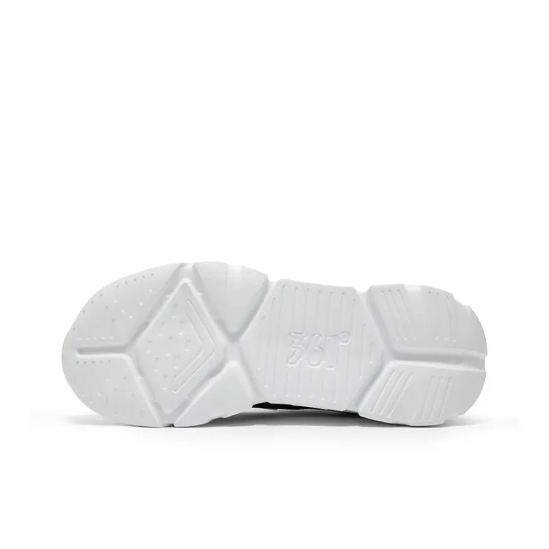 361° Slip Resistant, Breathable, Lightweight Low Top Casual Shoes Women's 361 Degrees White/Obsidian Black-5