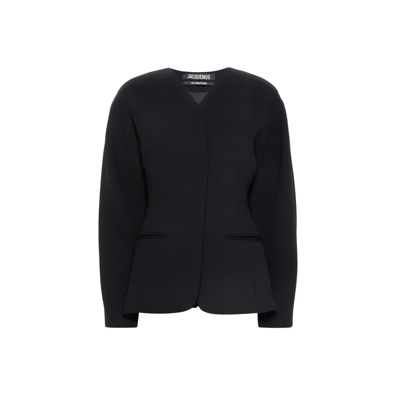 Jacquemus La Veste Ovalo 'Black'-0