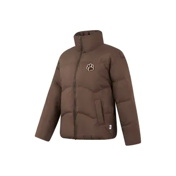 QIAODAN Sports Life Collection Down Jacket Women's Gray Brown Tan