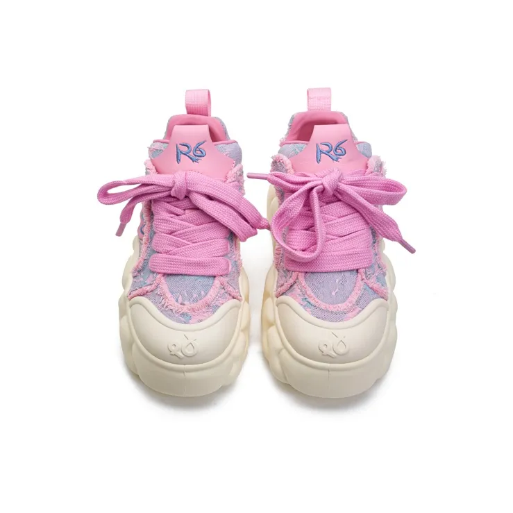 R6 Anti Slip And Wear Resistant Height Increasing Low Top Casual Shoes Women's-3