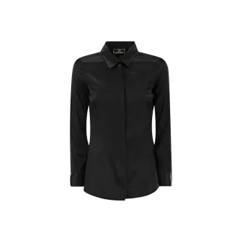 Elisabetta Franchi Long-Sleeved Buttoned Blouse