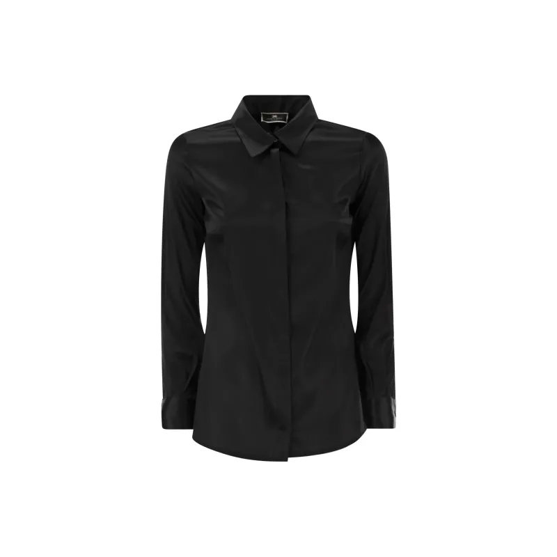 Elisabetta Franchi Long Sleeved Buttoned Blouse-0