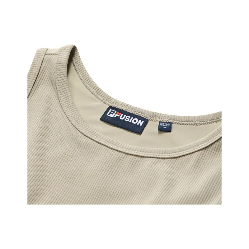 FILA FUSION Tank Top Women's Oil Painting Khaki-2
