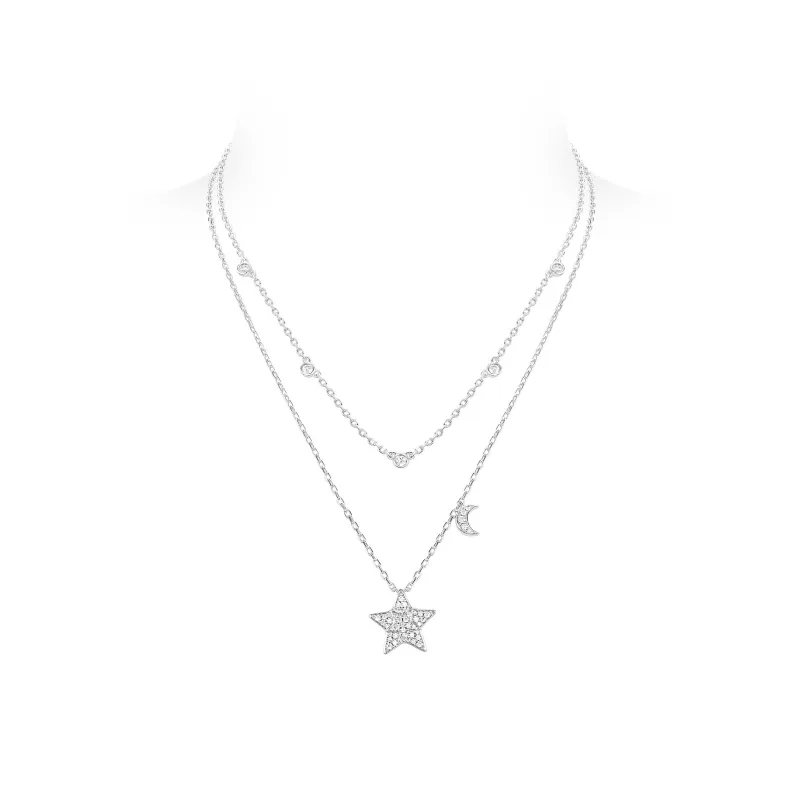 GEMOLA Synthetic Cubic Zirconia Necklaces Women's-2